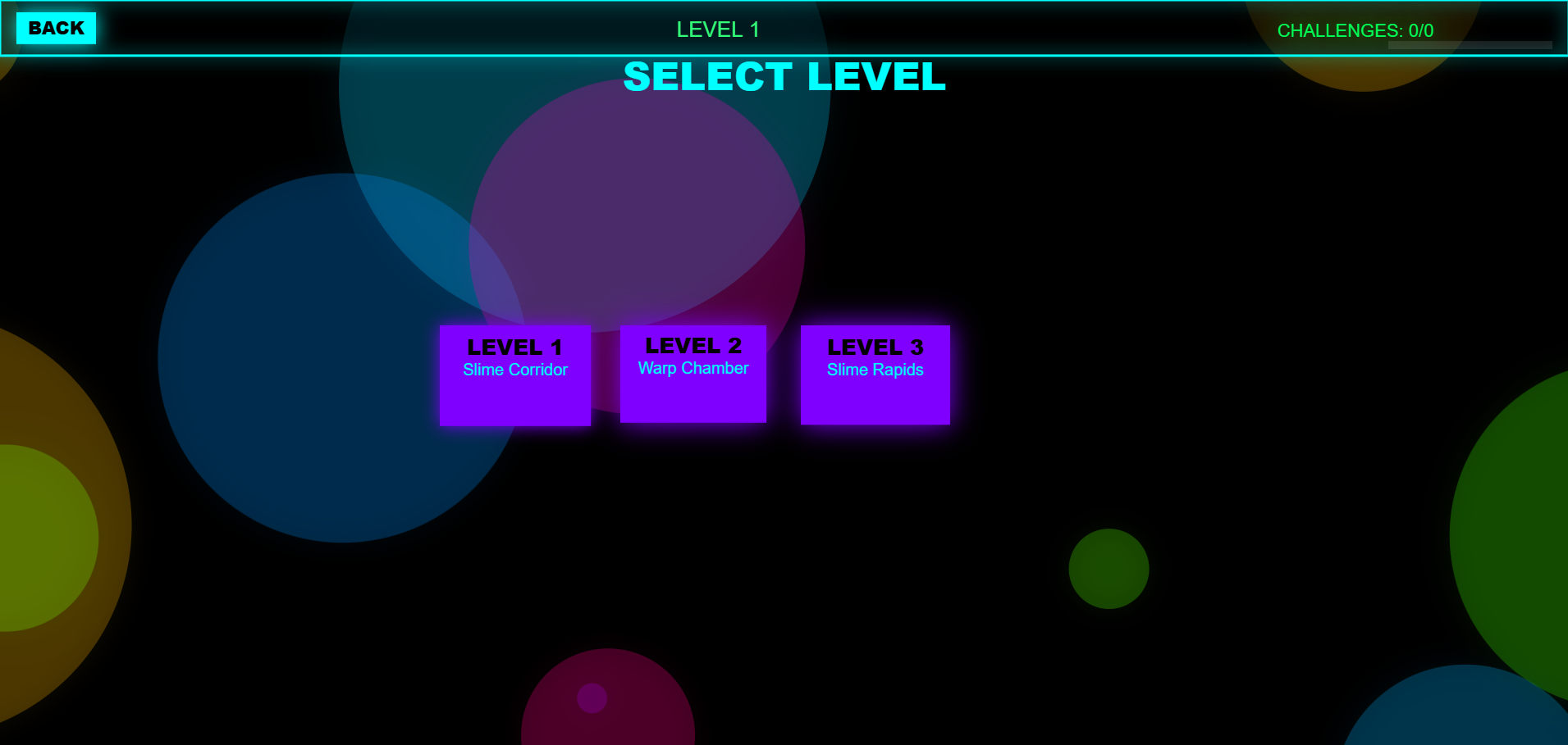 Game level select