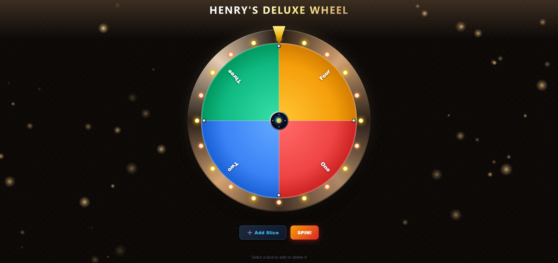 Wheel randomizer tool